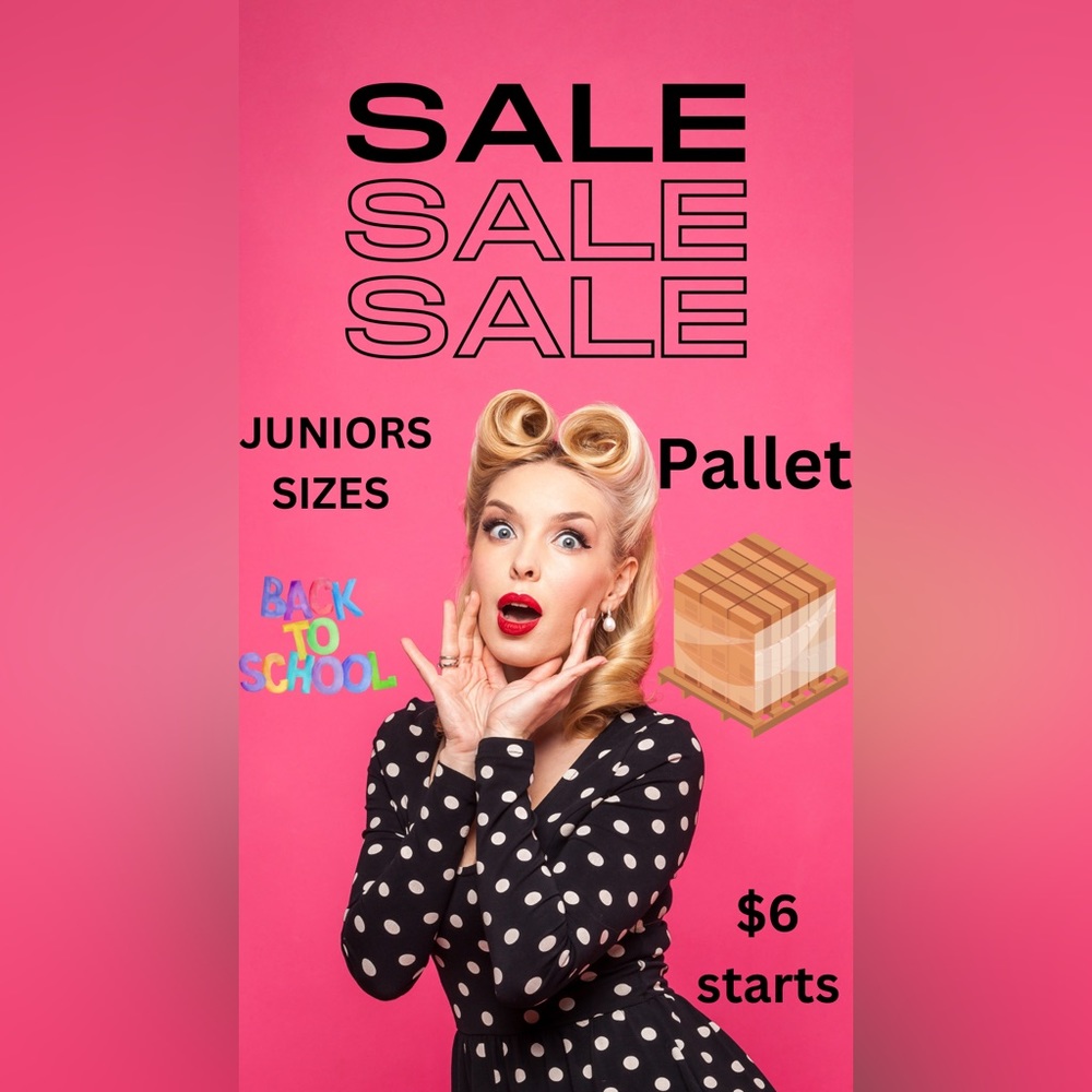 Juniors sizes pallet